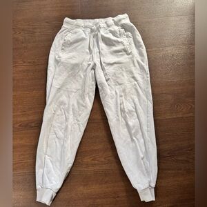 White fashion nova sweats